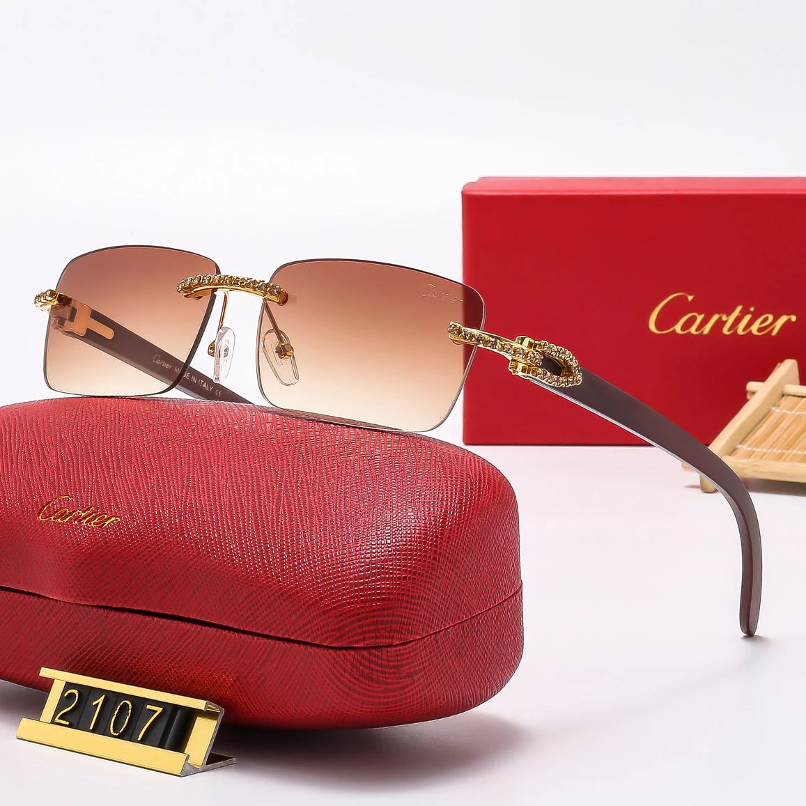 6 colors diamond frameless sunglasses 2107 6 colors diamond frameless sunglasses 2107