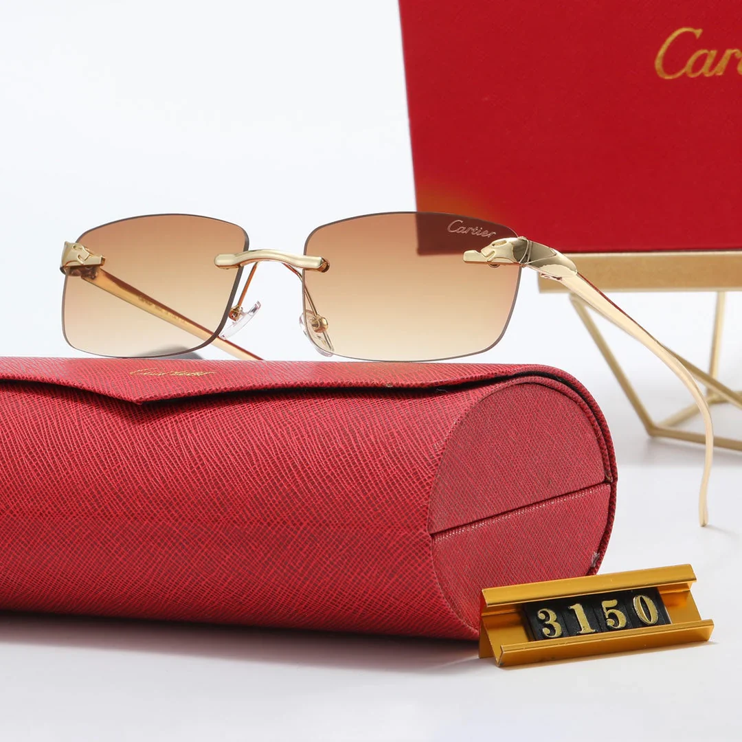 4 color fashion frameless leopard frame polarized sunglasses 4 color fashion frameless leopard frame polarized sunglasses