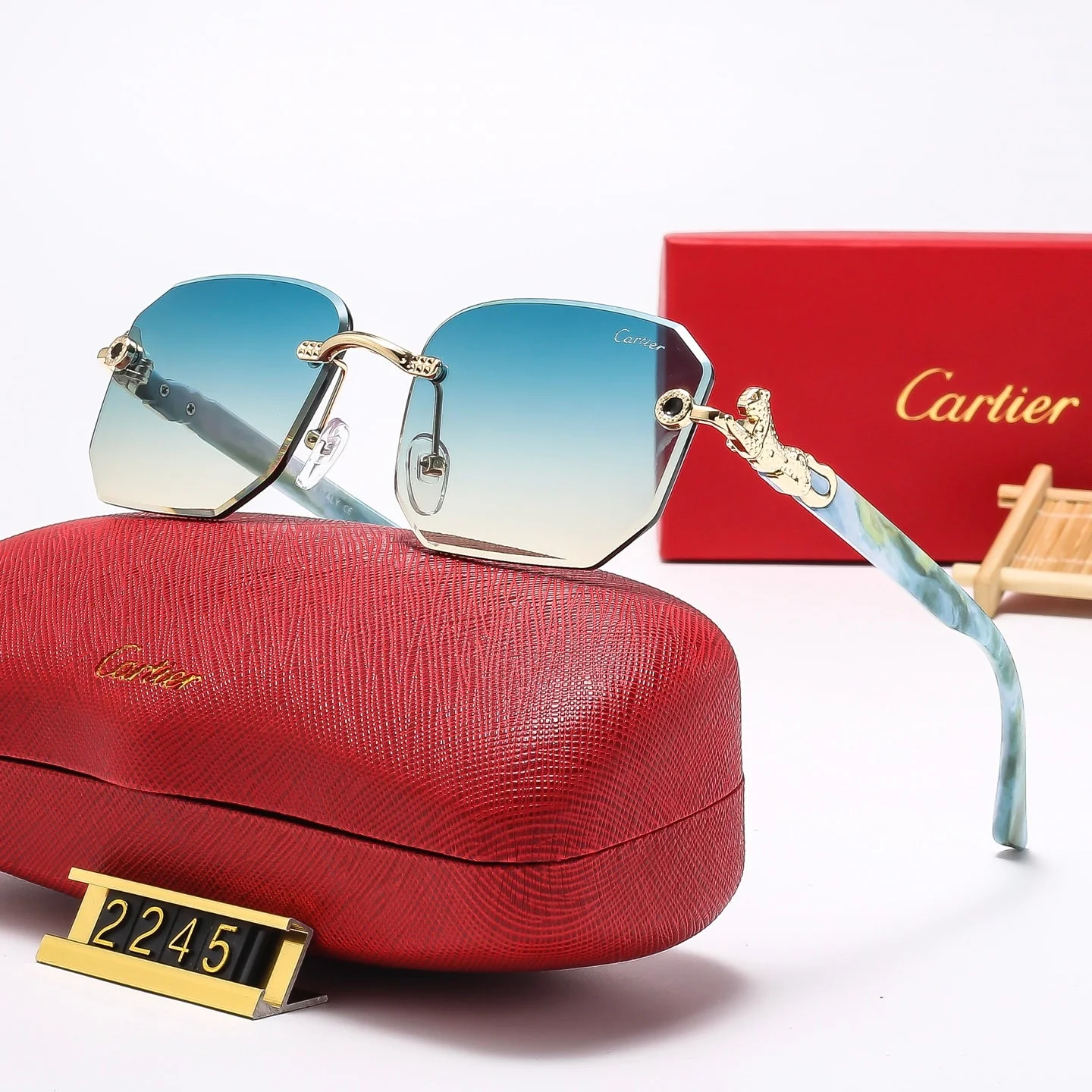 7 colors fashion frameless square sunglasses 2245 7 colors fashion frameless square sunglasses 2245