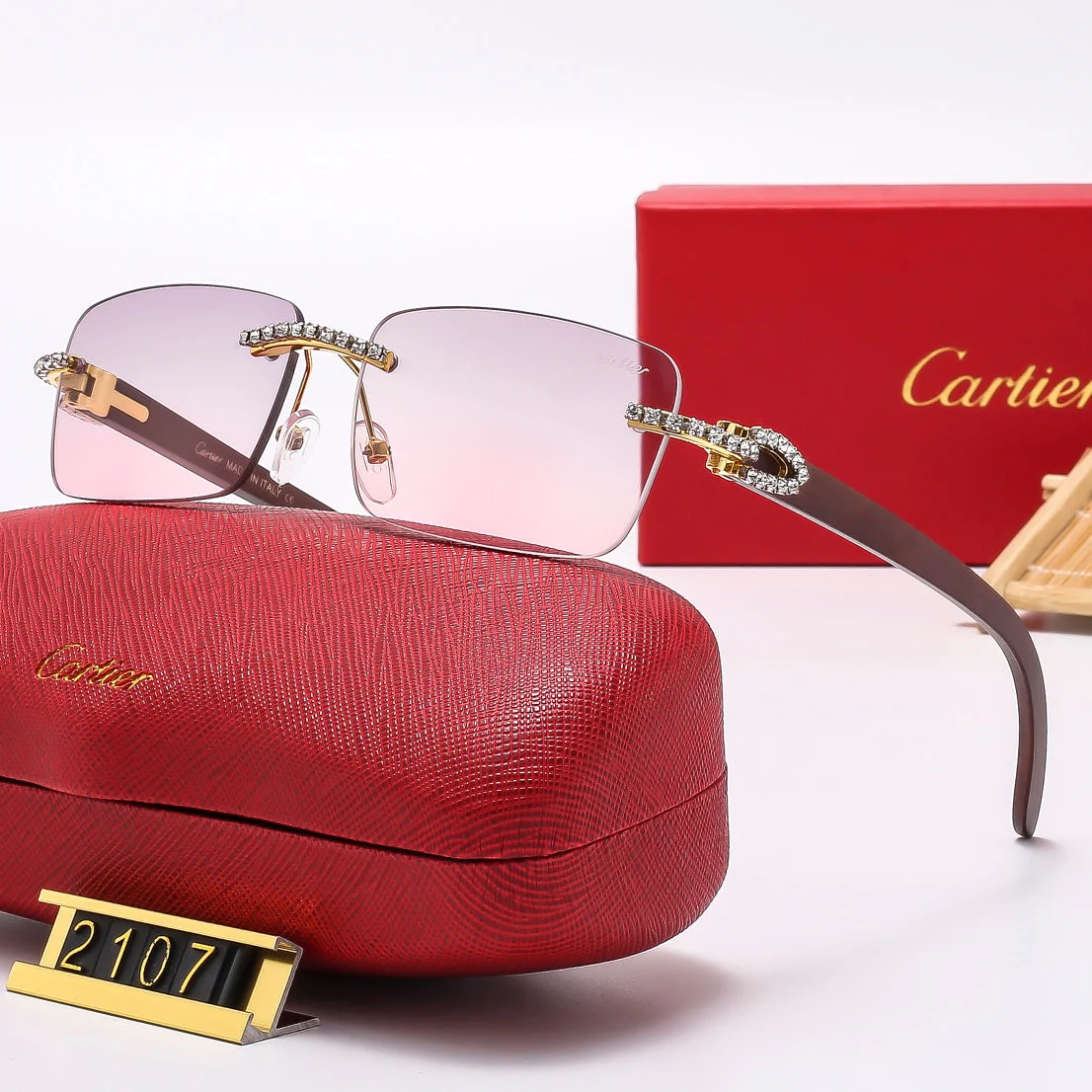 6 colors diamond frameless sunglasses 2107 6 colors diamond frameless sunglasses 2107