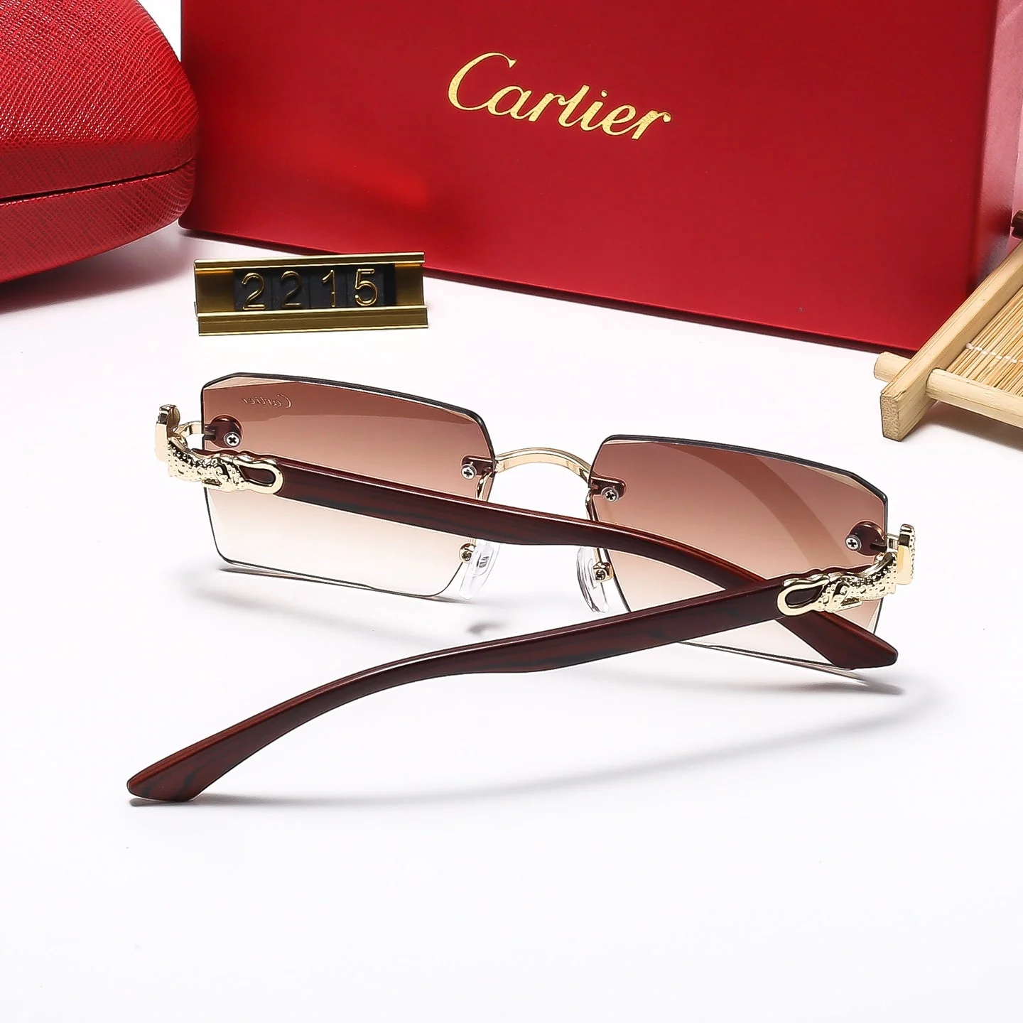square frameless leopard head sunglasses 2215 square frameless leopard head sunglasses 2215