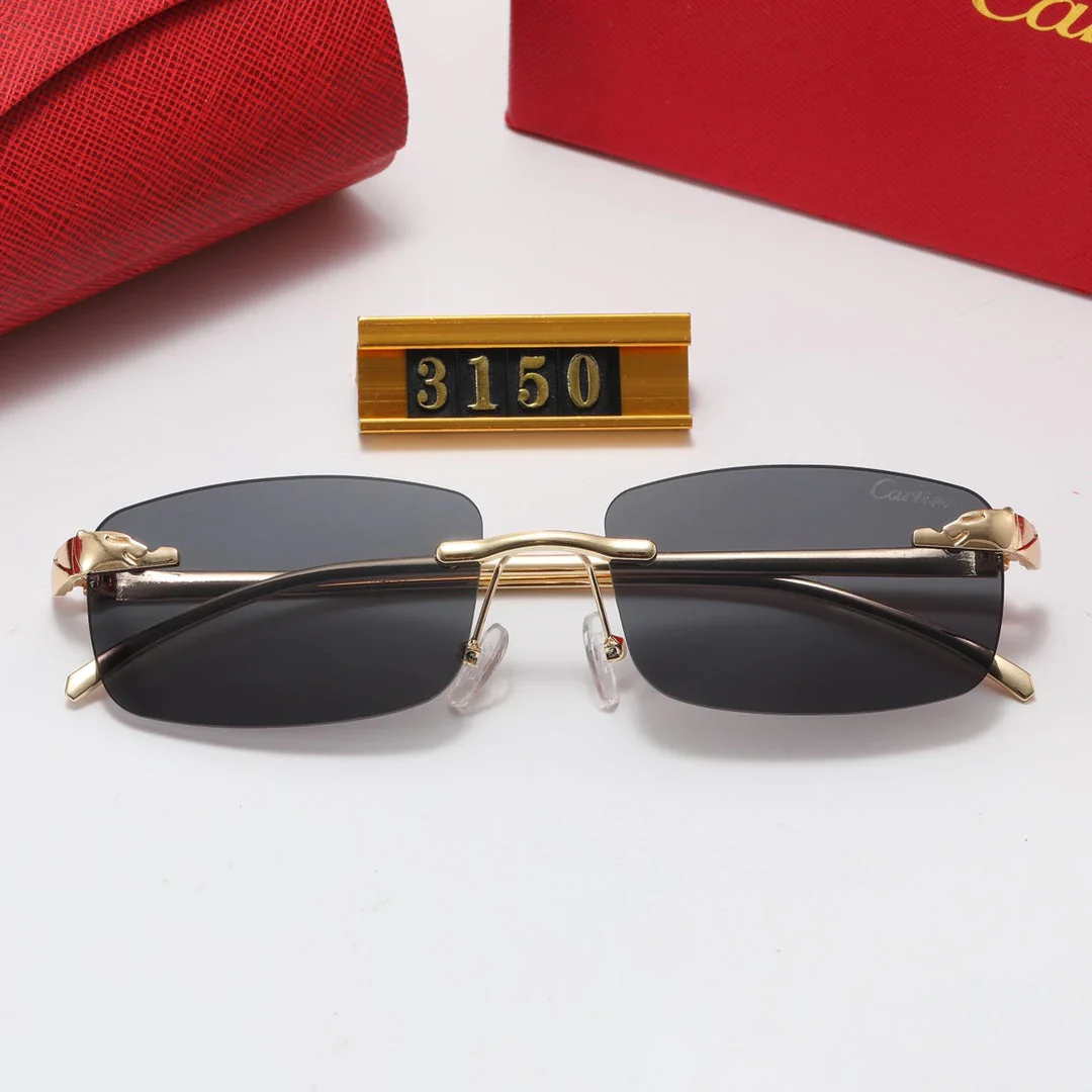 4 color fashion frameless leopard frame polarized sunglasses 4 color fashion frameless leopard frame polarized sunglasses