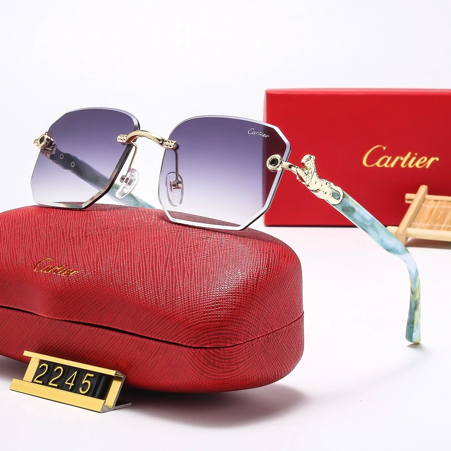7 colors fashion frameless square sunglasses 2245 7 colors fashion frameless square sunglasses 2245