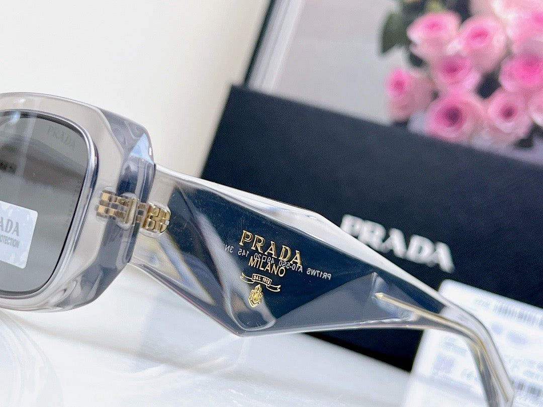 triangle logo rectangular cut anti glare sunglasses triangle logo rectangular cut anti glare sunglasses