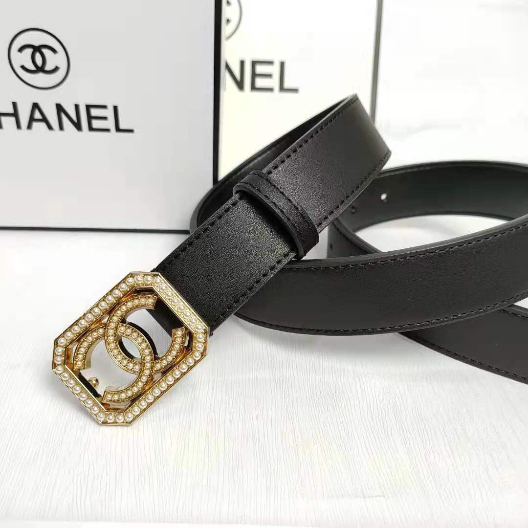 2 colors fashion pearl square buckle leather belt 2 colors fashion pearl square buckle leather belt