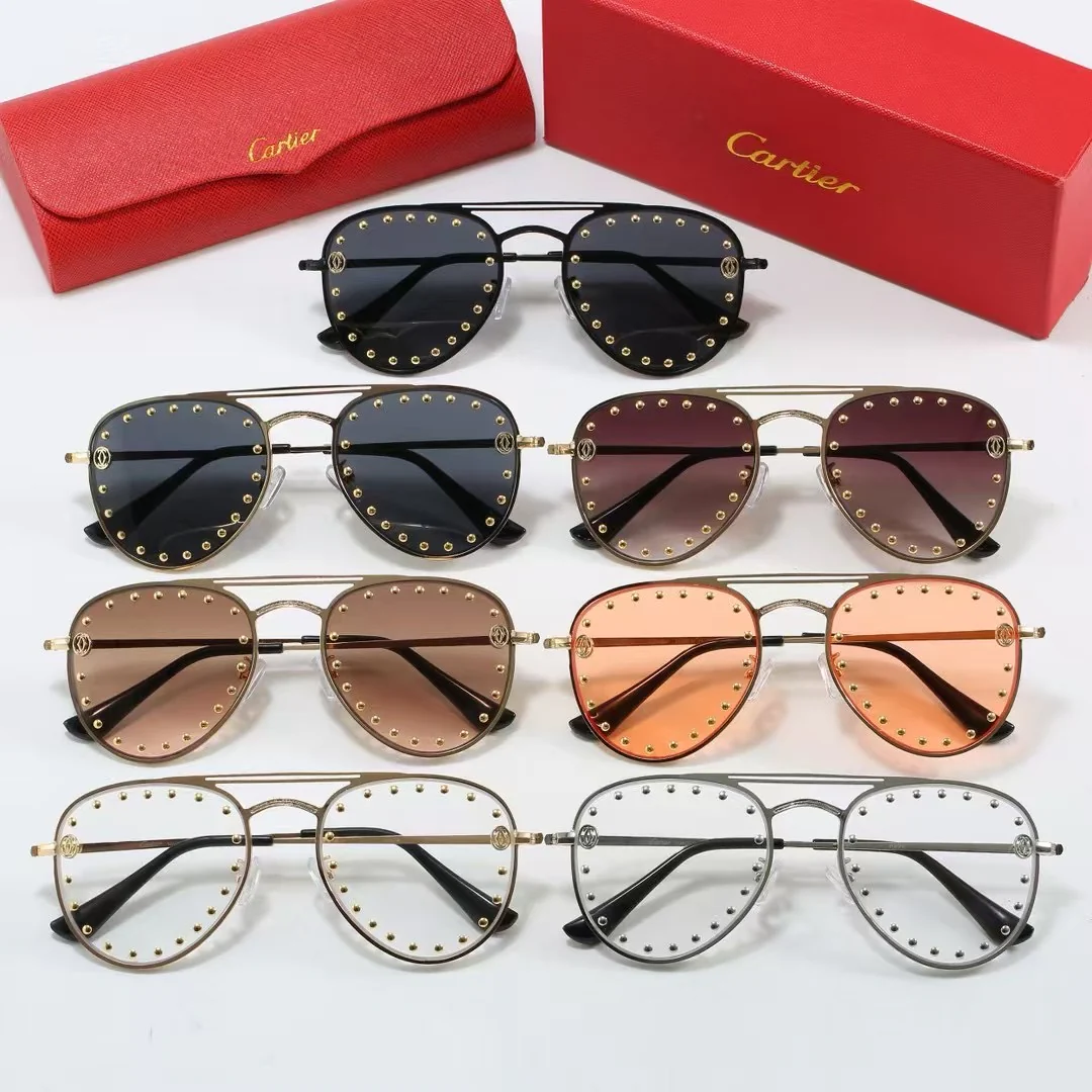 7 colors fashion personalized rivet large frame sunglasses 7 colors fashion personalized rivet large frame sunglasses