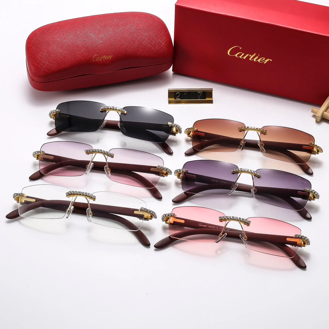 6 colors diamond frameless sunglasses 2107 6 colors diamond frameless sunglasses 2107